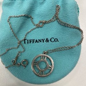 Tiffany & Co silver “Atlas Open Pendant” necklace